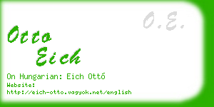otto eich business card